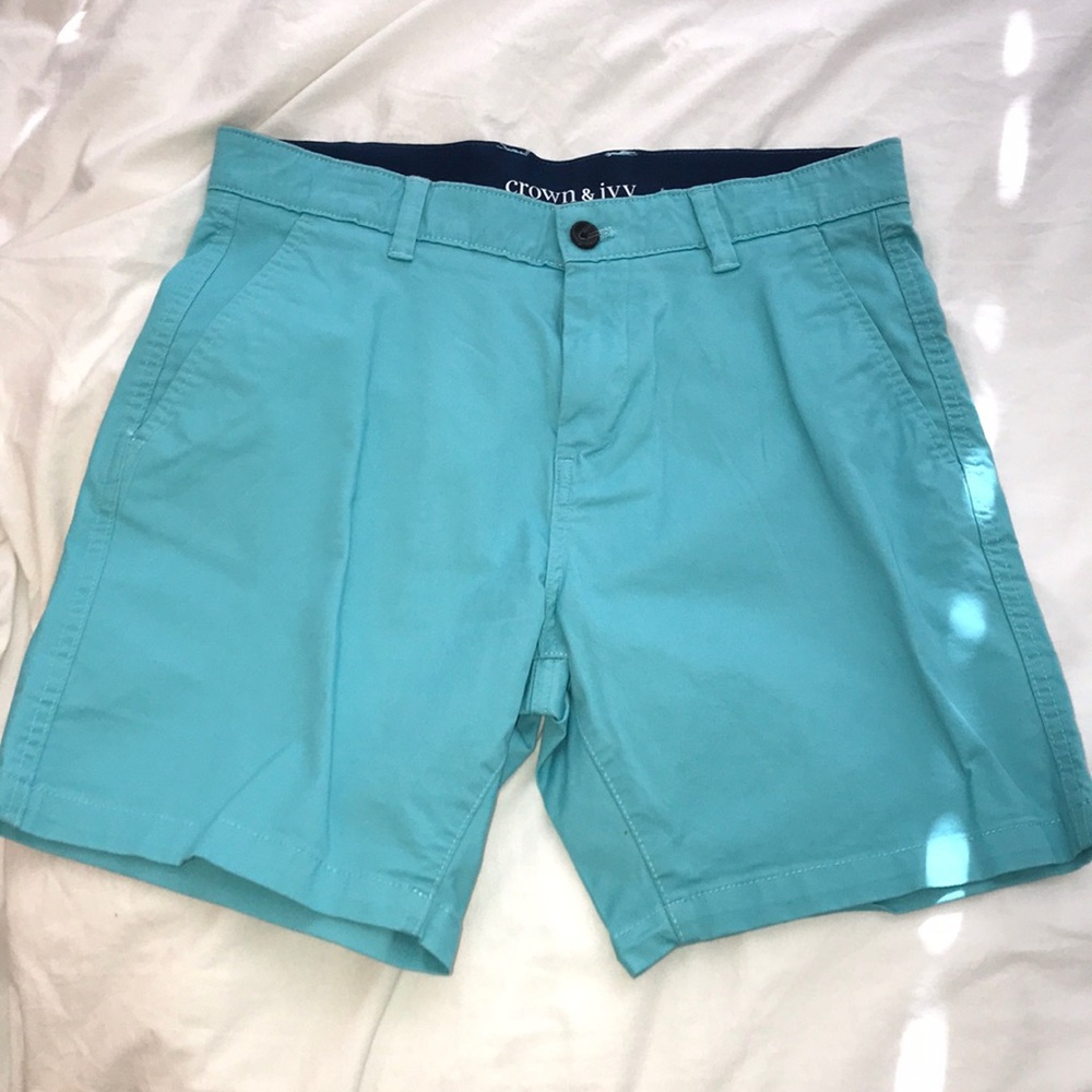 Crown & Ivy Turquoise Shorts